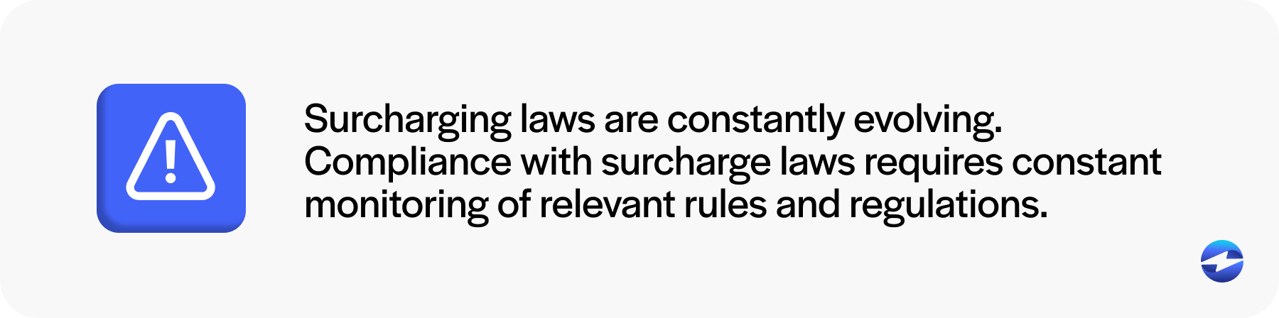 surcharging laws change