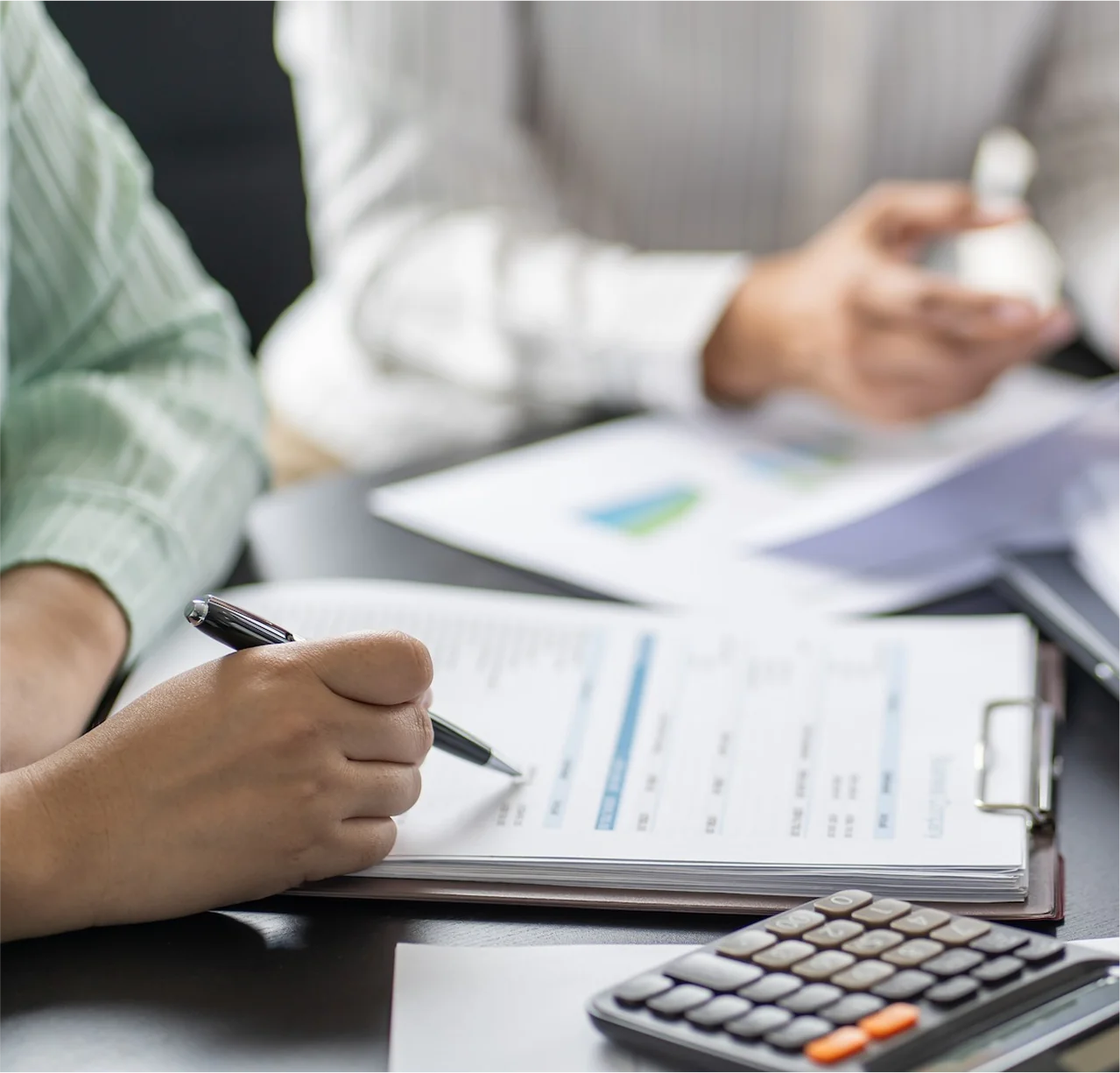 Accountants working on Year-End close