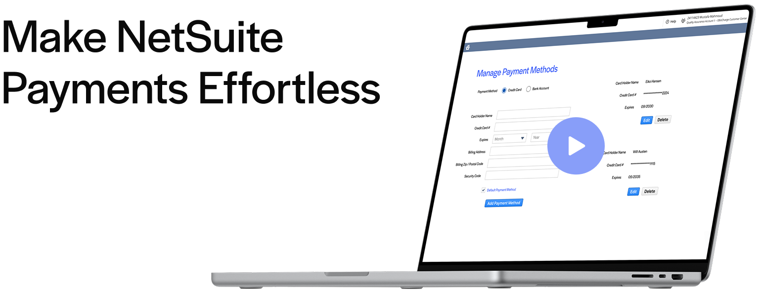Make netsuite payments effortless
