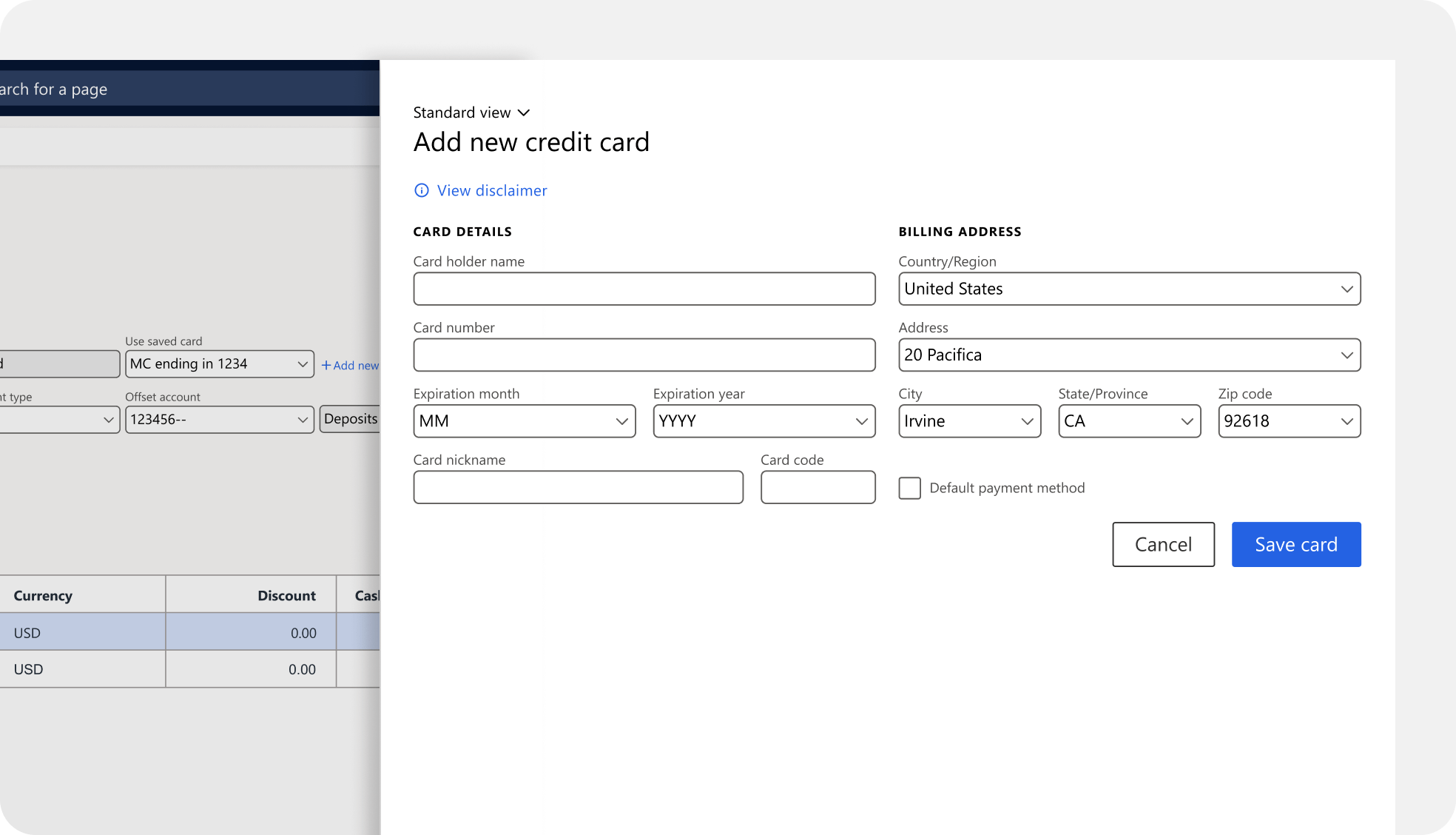 Securely manage customer payment methods