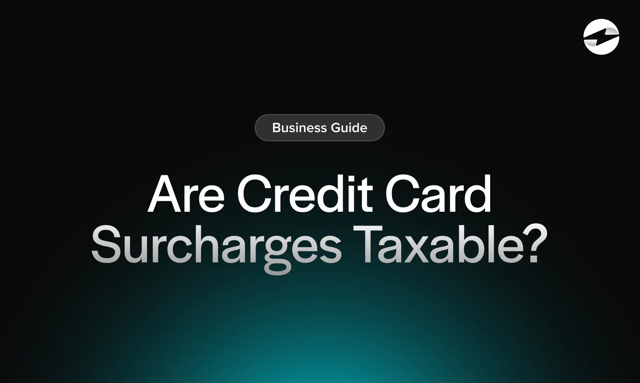 are credit card surcharge taxable