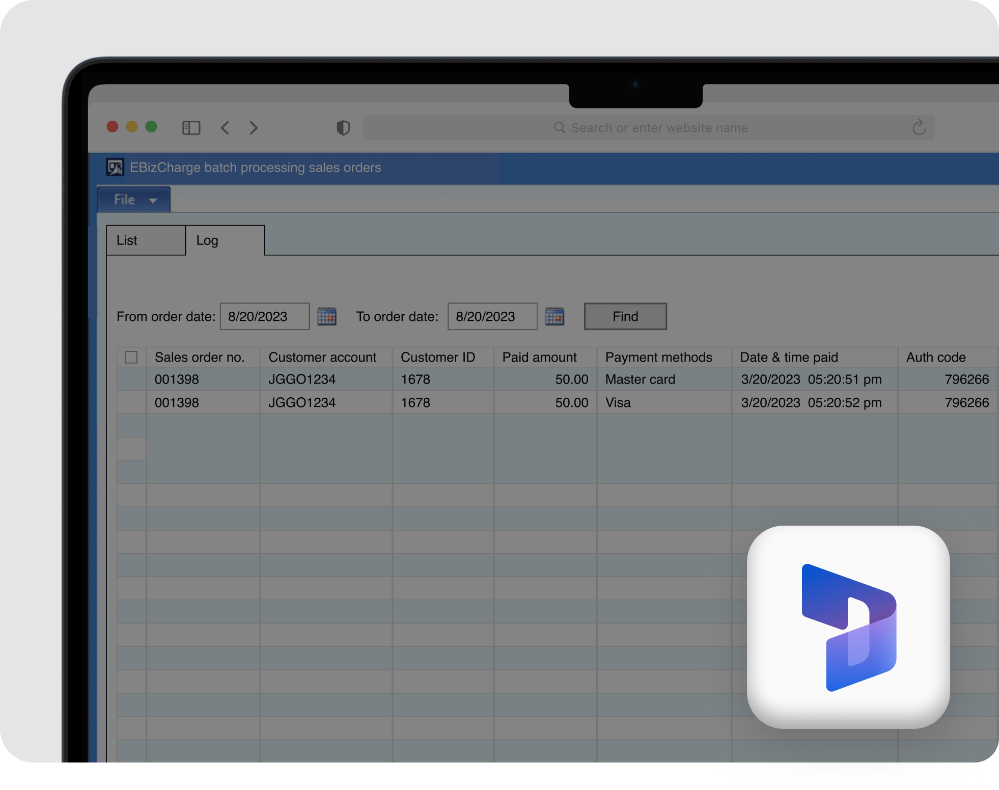 Accept and manage payments inside Microsoft Dynamics AX