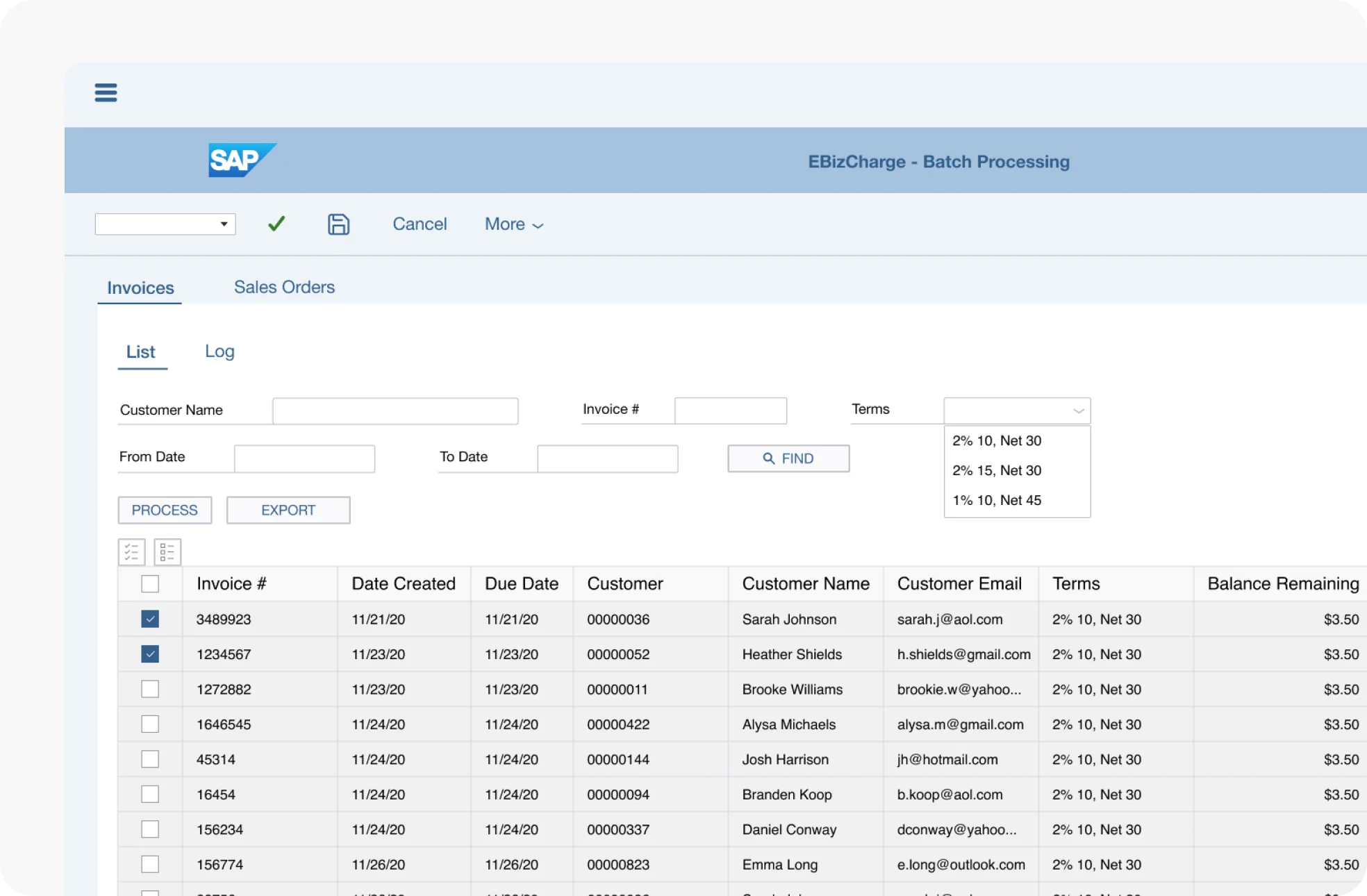 Saving credit card information securely inside SAP Business One
