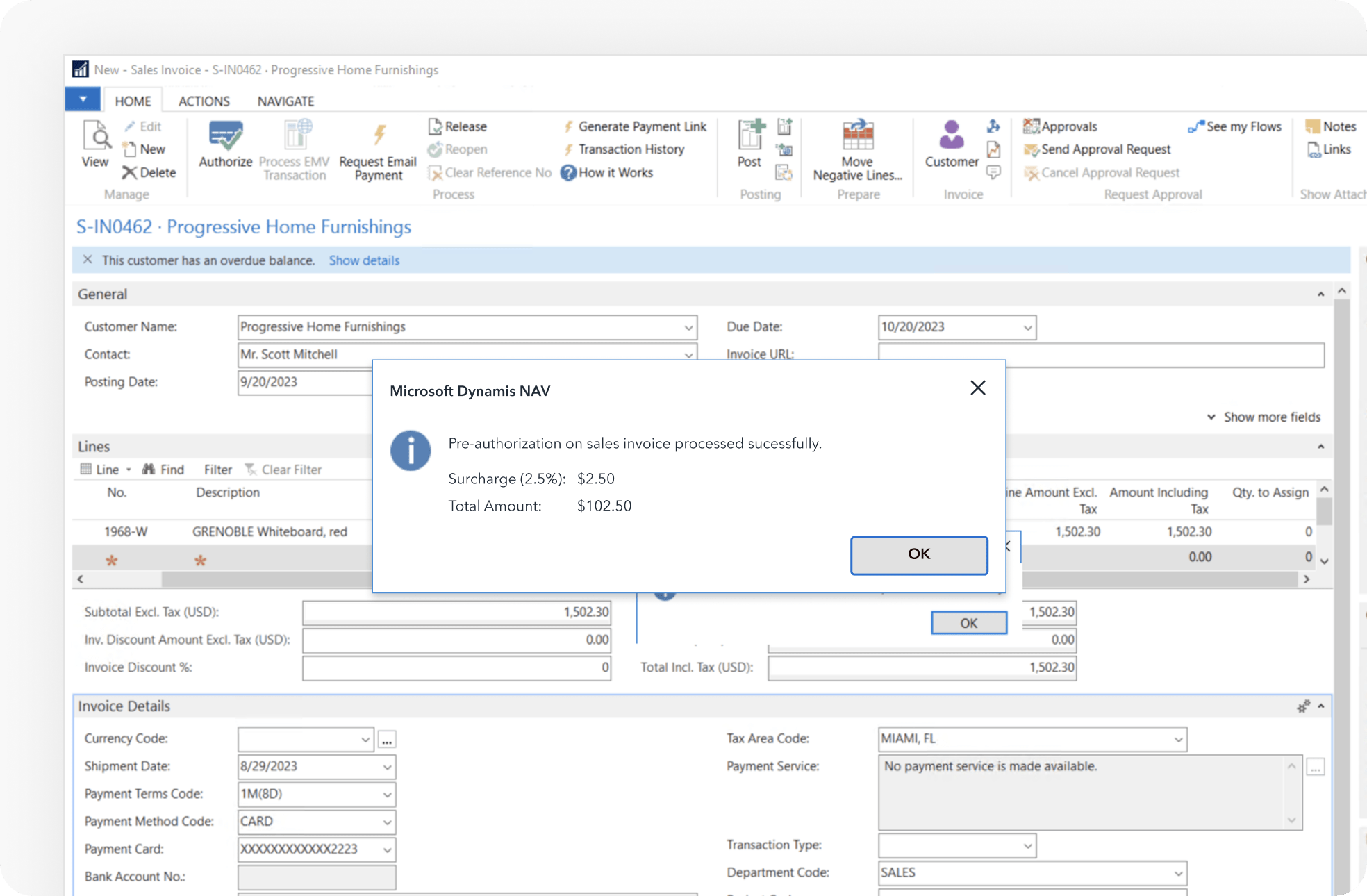Run transactions without leaving Microsoft Dynamics NAV