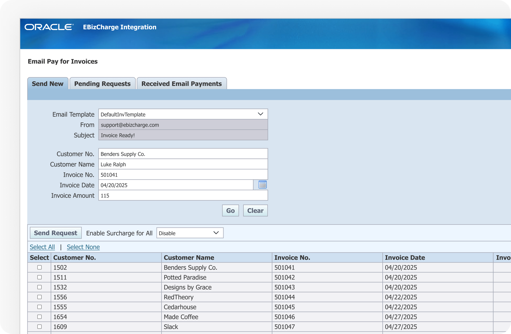 Run transactions without leaving Oracle EBS