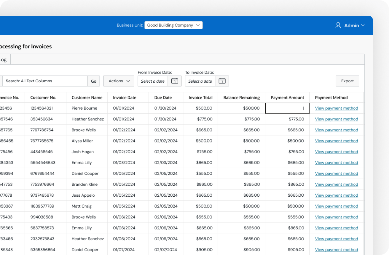 Run transactions without leaving Oracle Fusion