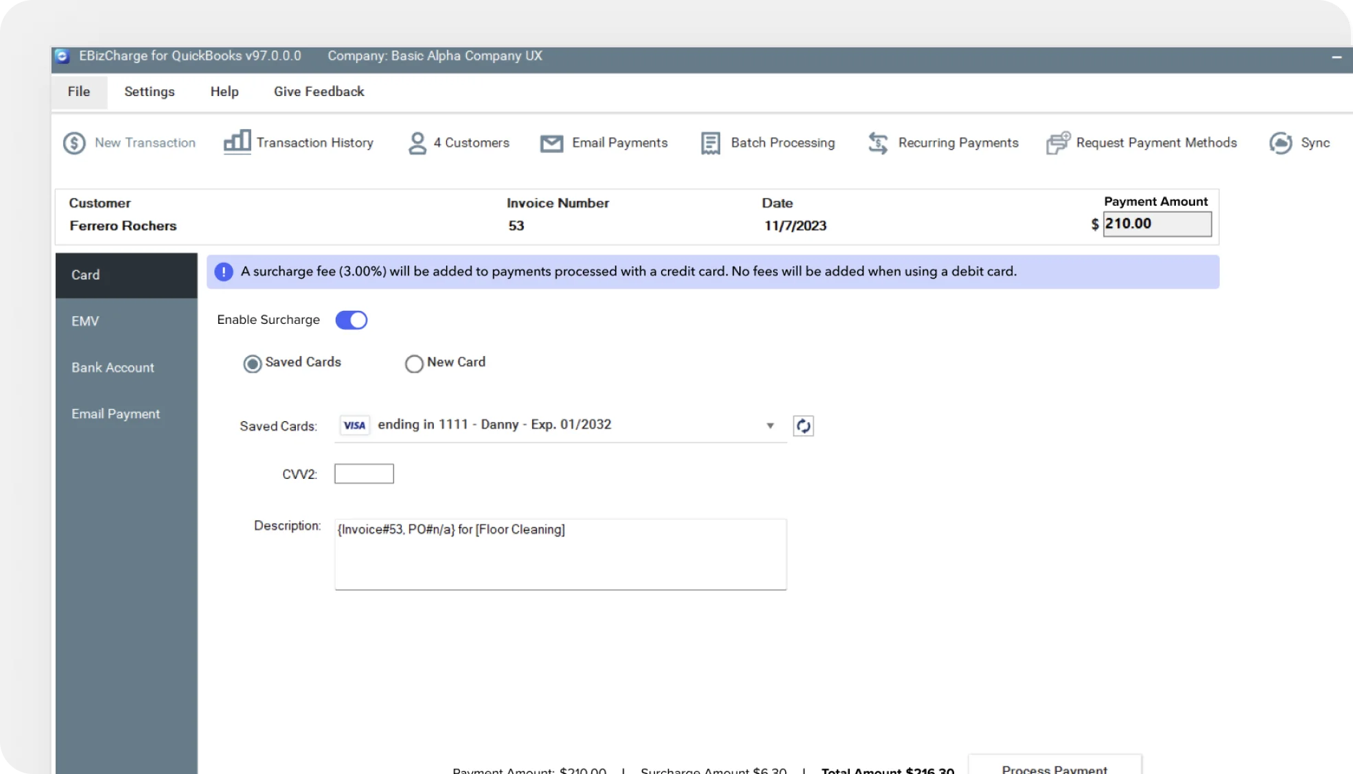 Run transactions without leaving QuickBooks