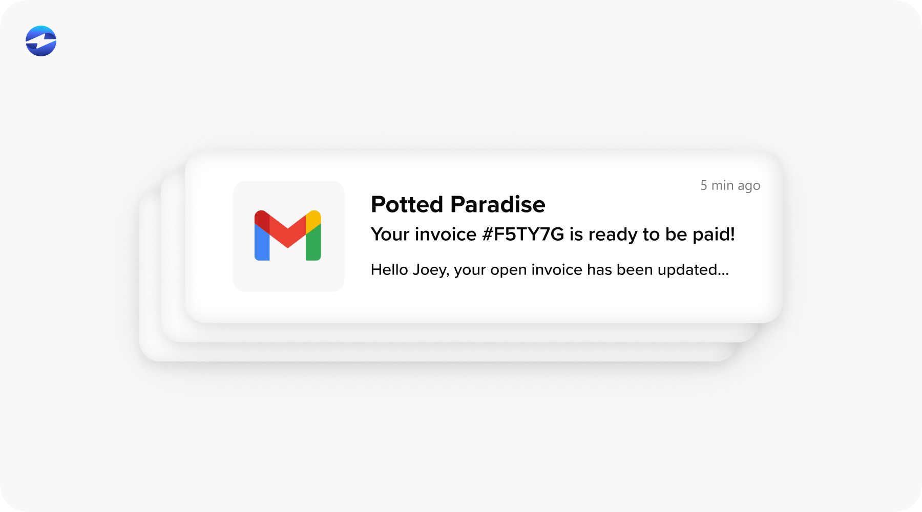 Send one-click payment links via email (Email Pay) with EBizCharge or let customers log into a branded portal to view and pay open invoices.