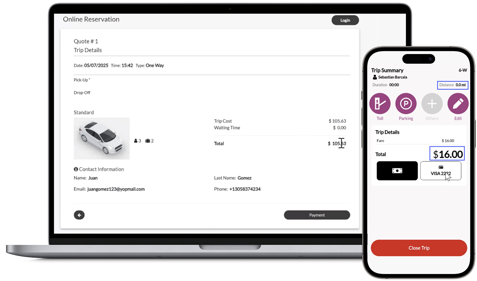 Accept and manage payments inside MAGIIS.