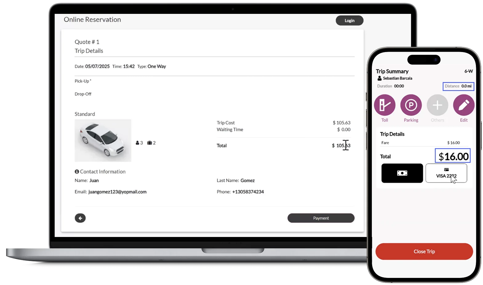 Accept and manage payments inside MAGIIS.