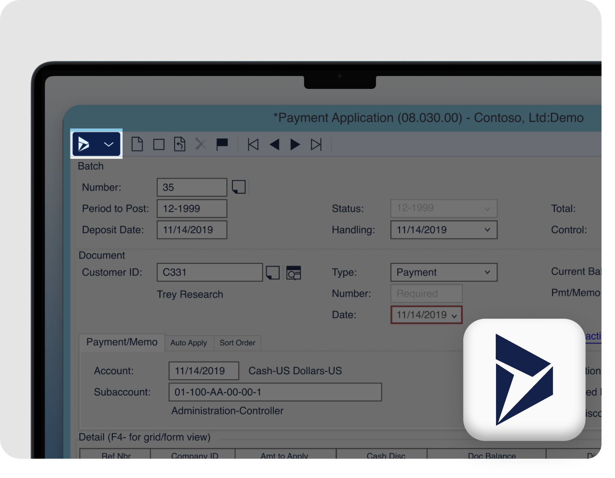 Microsoft Dynamics SL Credit Card Processing integration