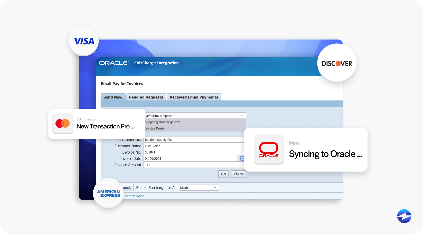 Oracle Payment fusion automation