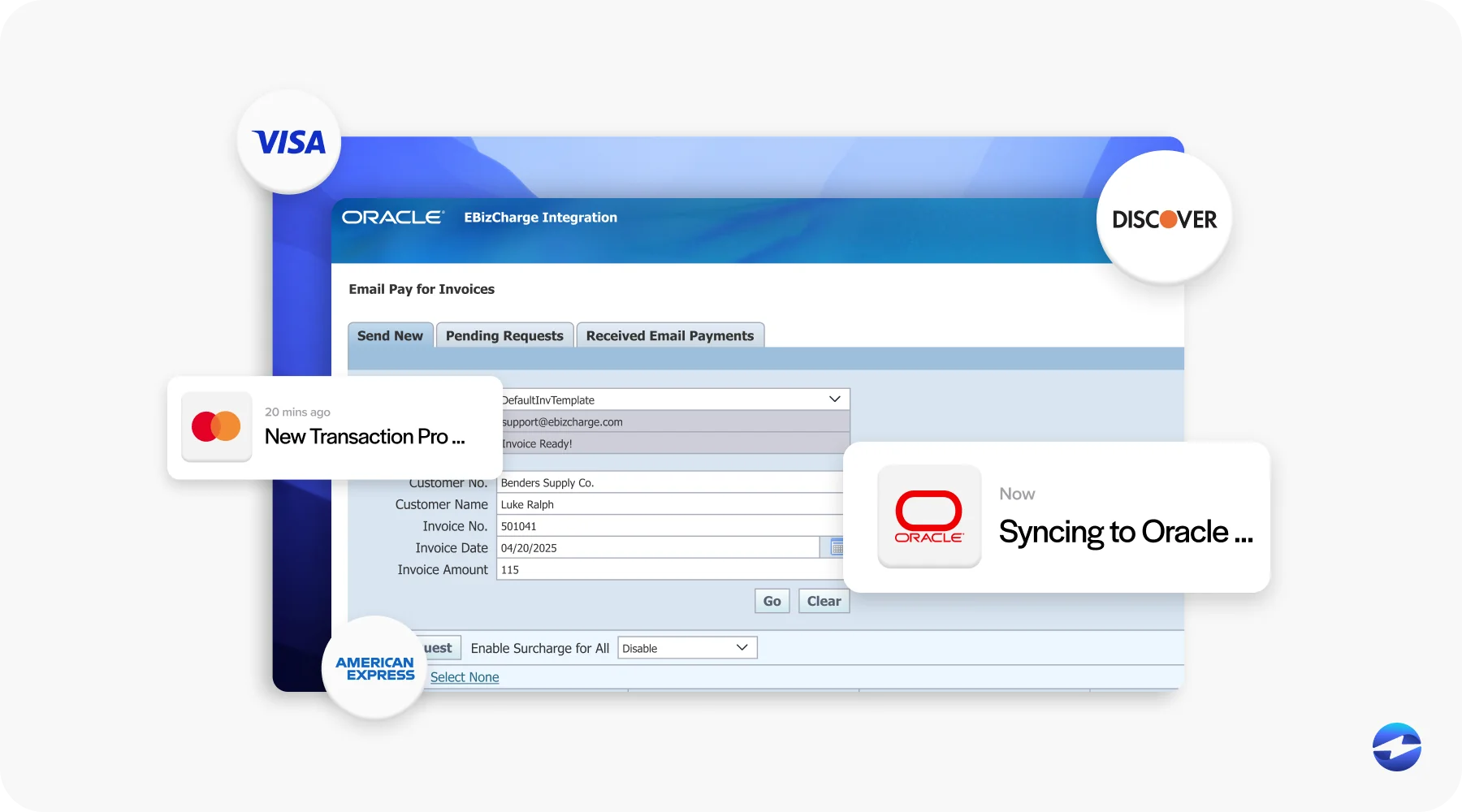 Oracle Payment fusion automation