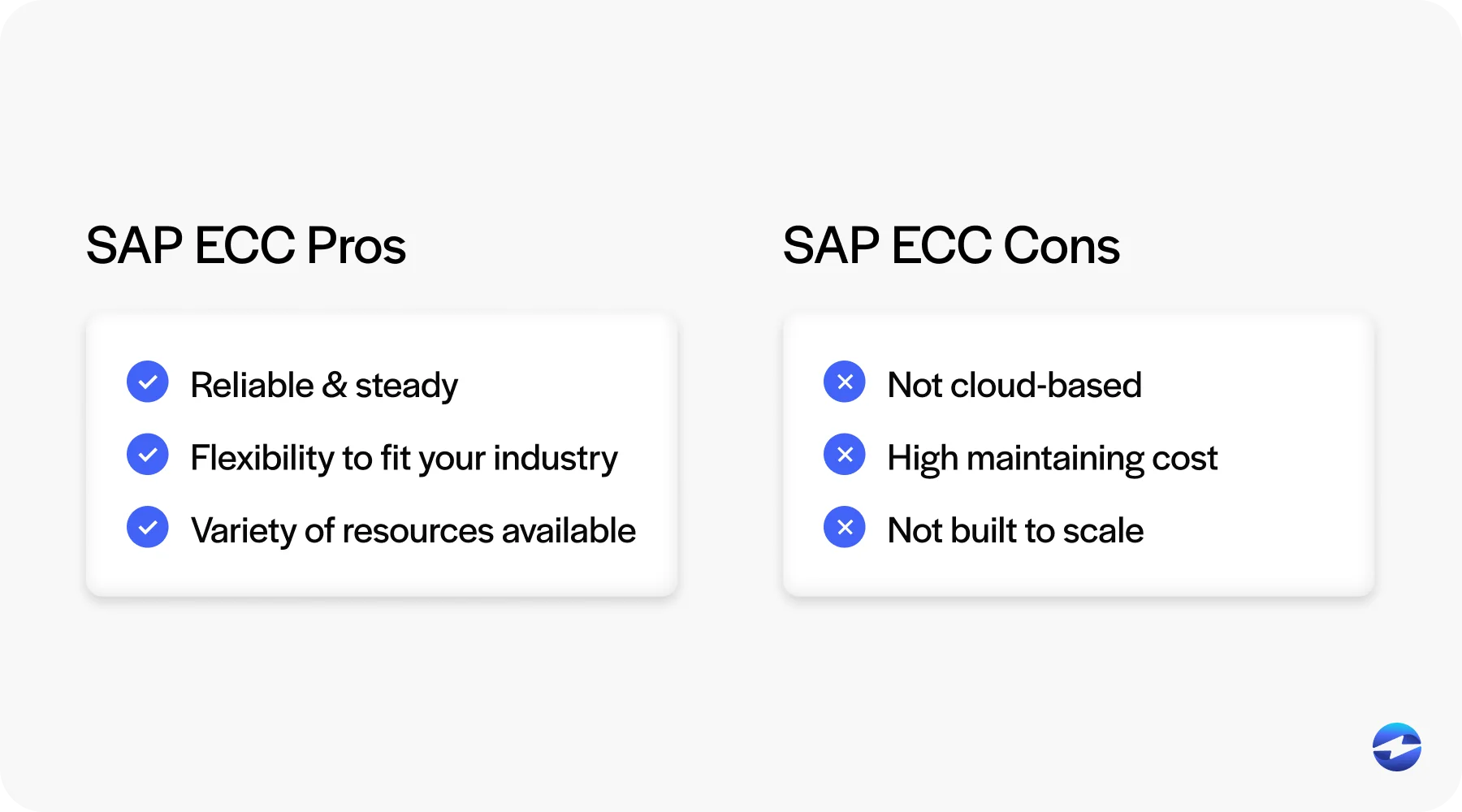 SAP ECC Pros and cons