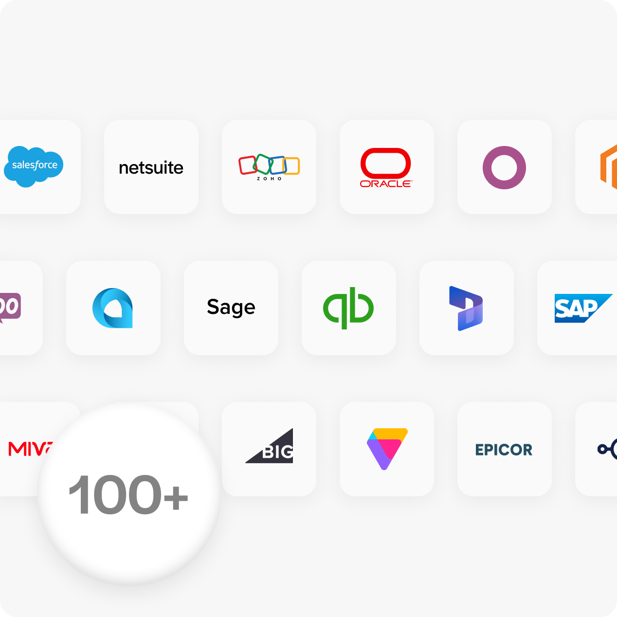 100+ integrations