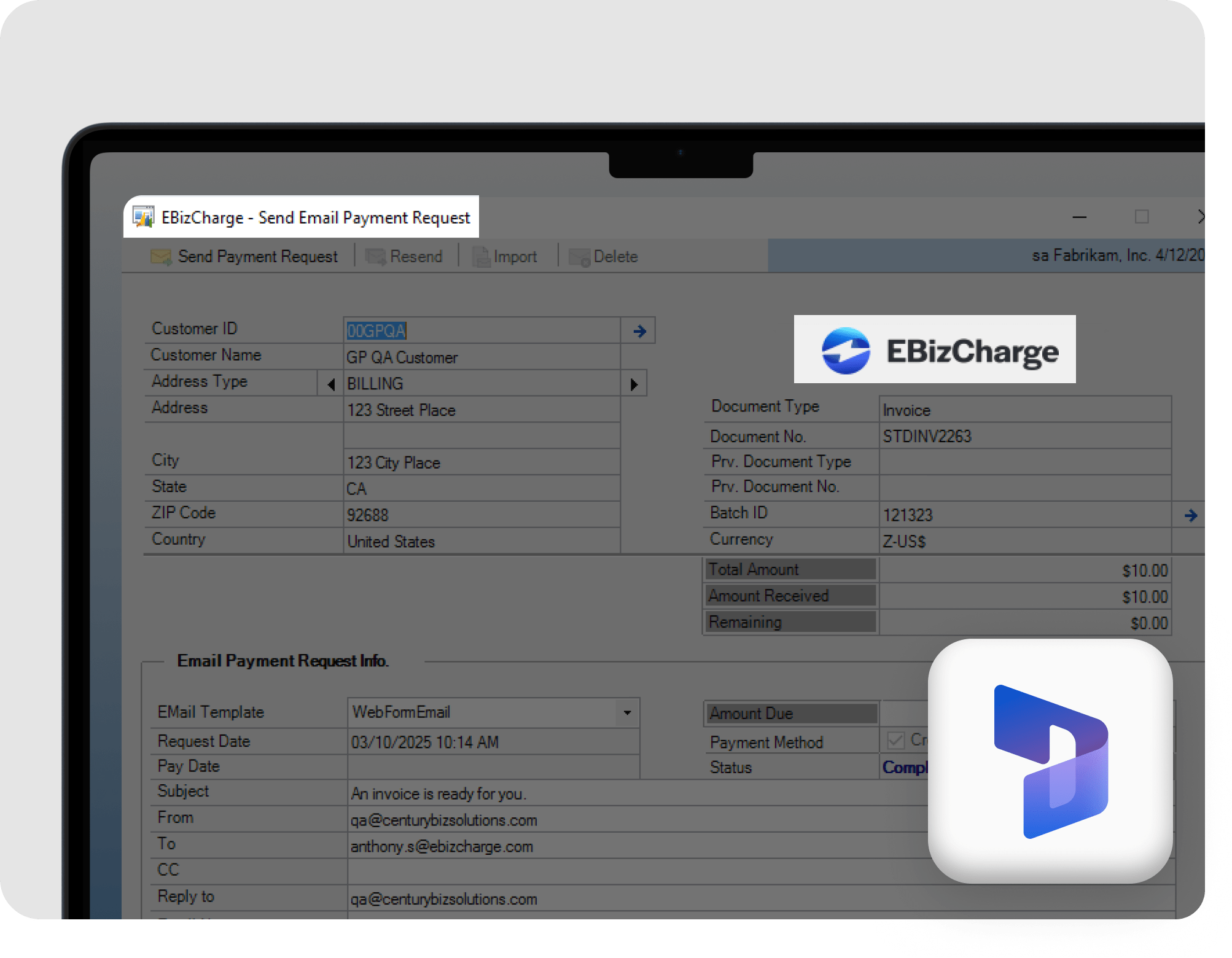 Accept and manage payments inside Microsoft Dynamics GP
