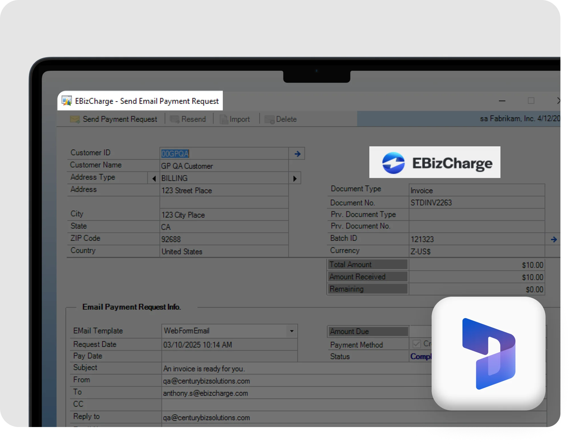 Microsoft Dynamics GP Payment Processing Integration Module