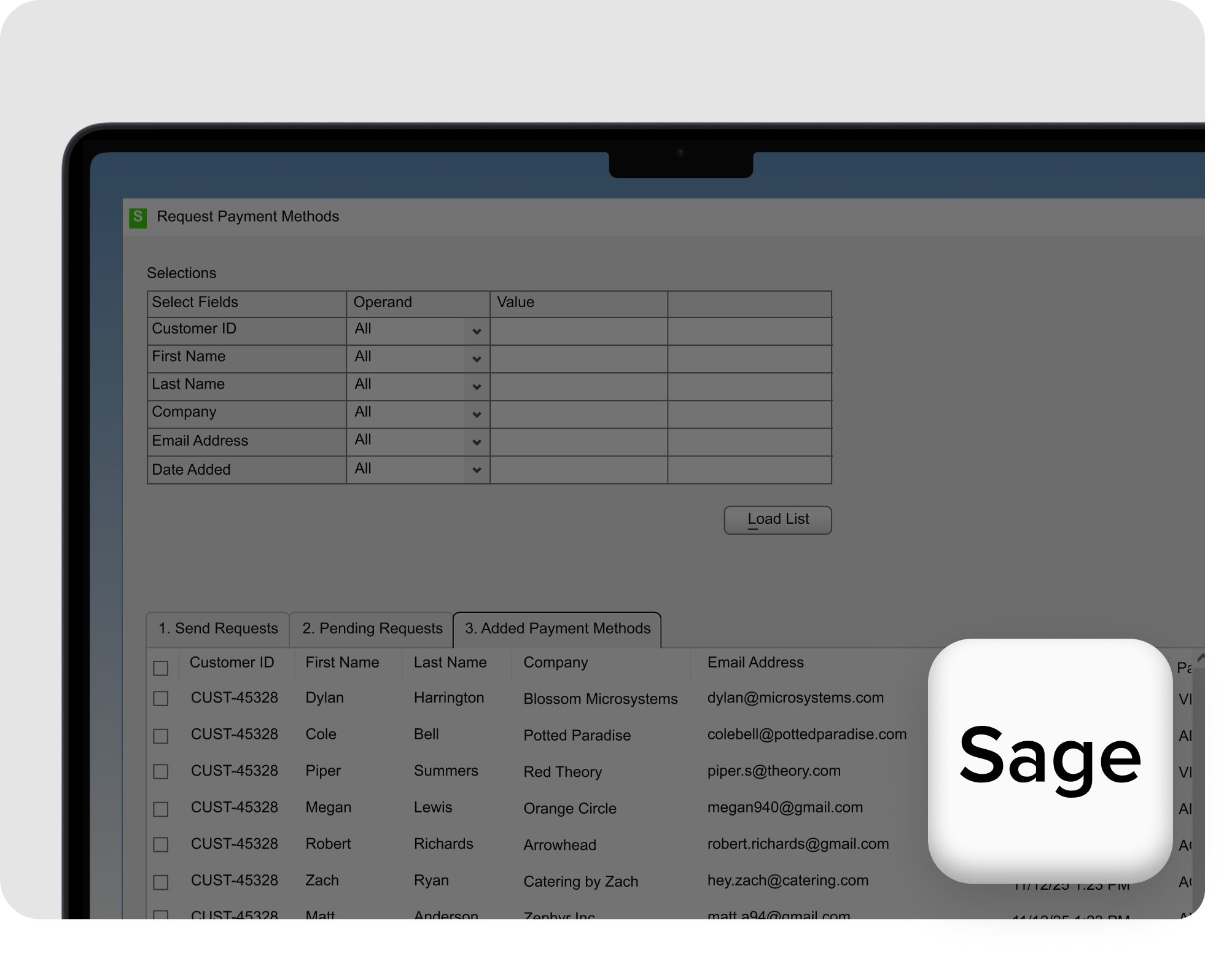 Accept and manage payments inside Sage 100
