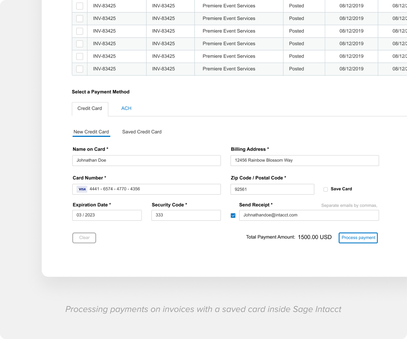 Accept credit cards, debit cards, and ACH from within your existing workflows Accept credit cards, debit cards, and ACH from within your existing workflows