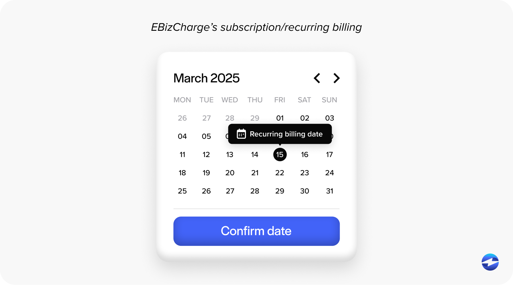 Recurring billing