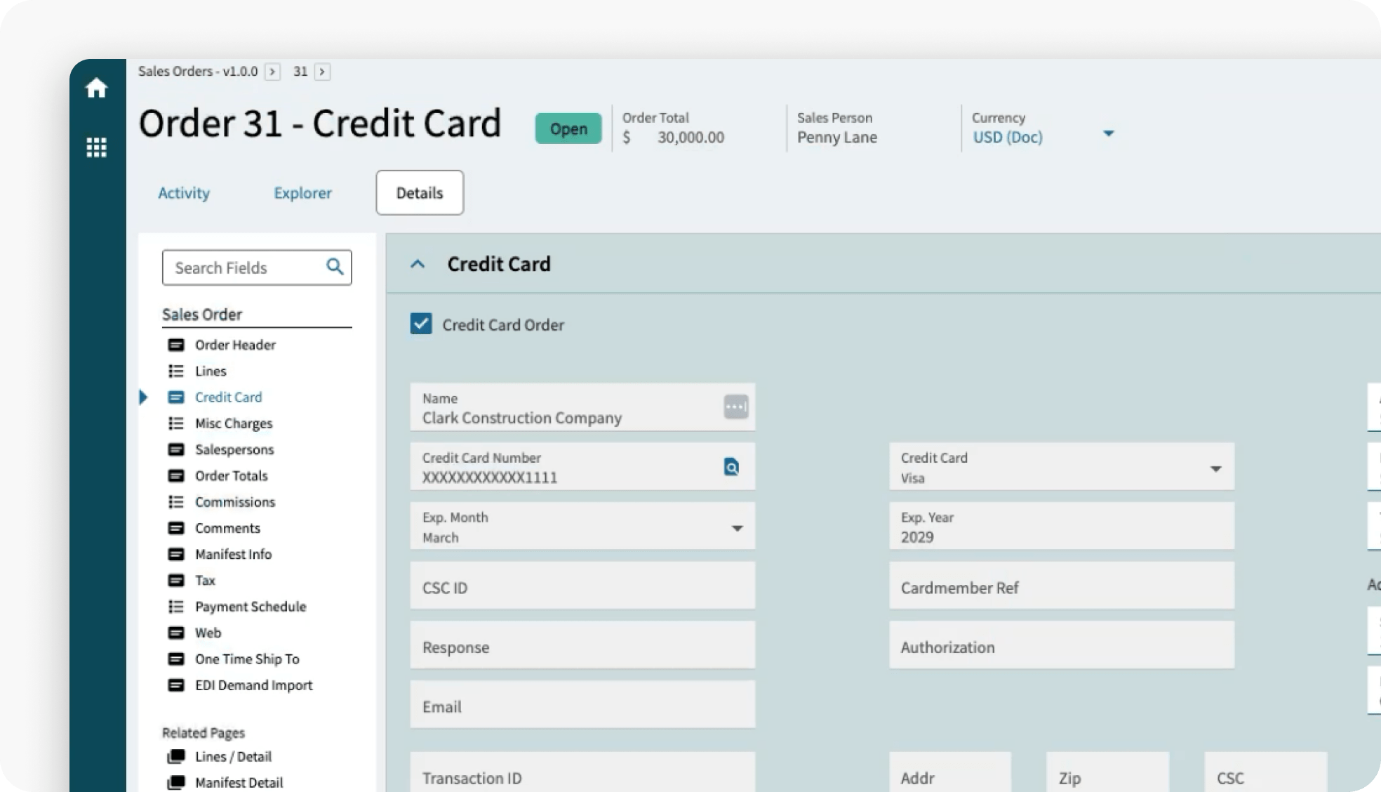 Run transactions without leaving Epicor Kinetic