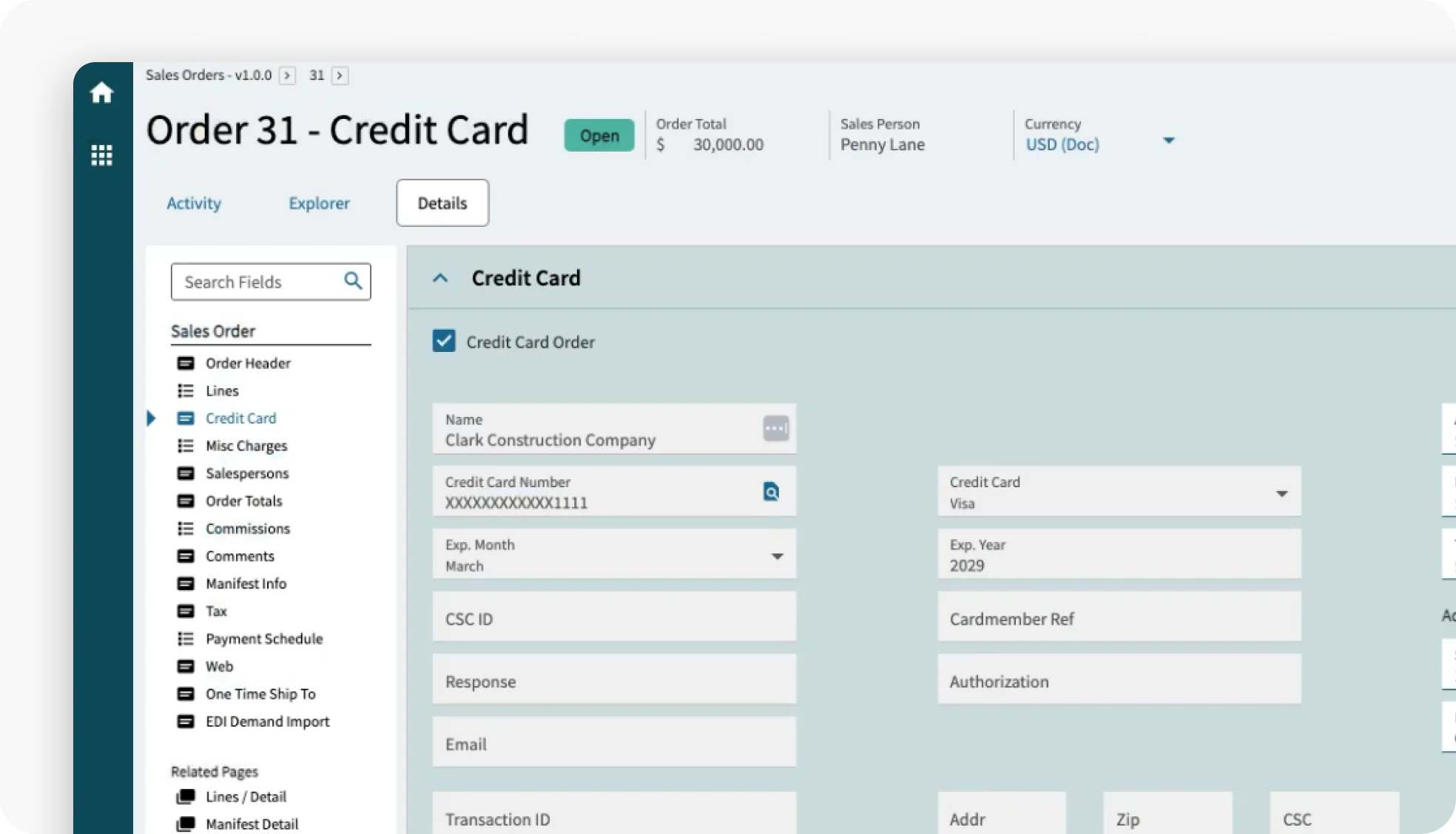 Run transactions without leaving Epicor Kinetic