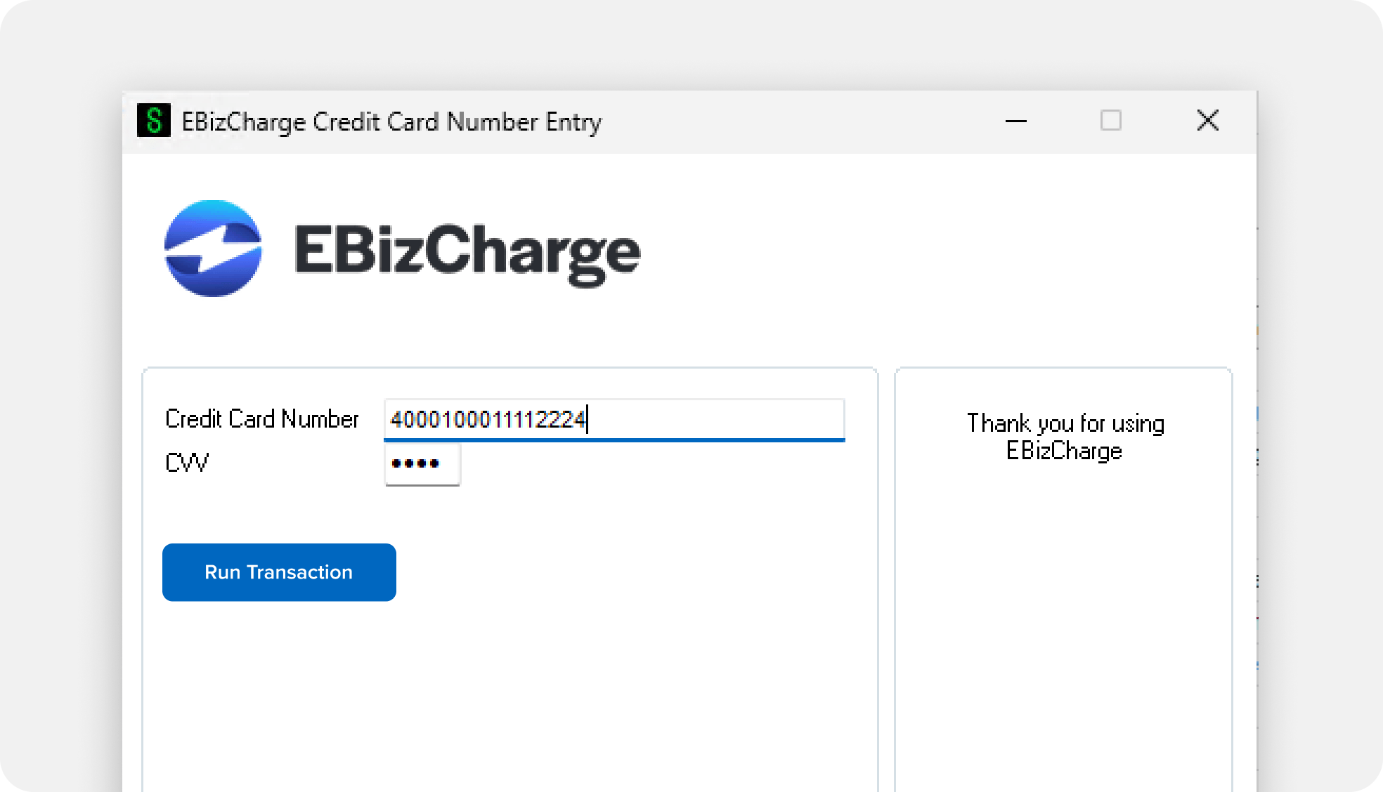 Run transactions without leaving Sage 100