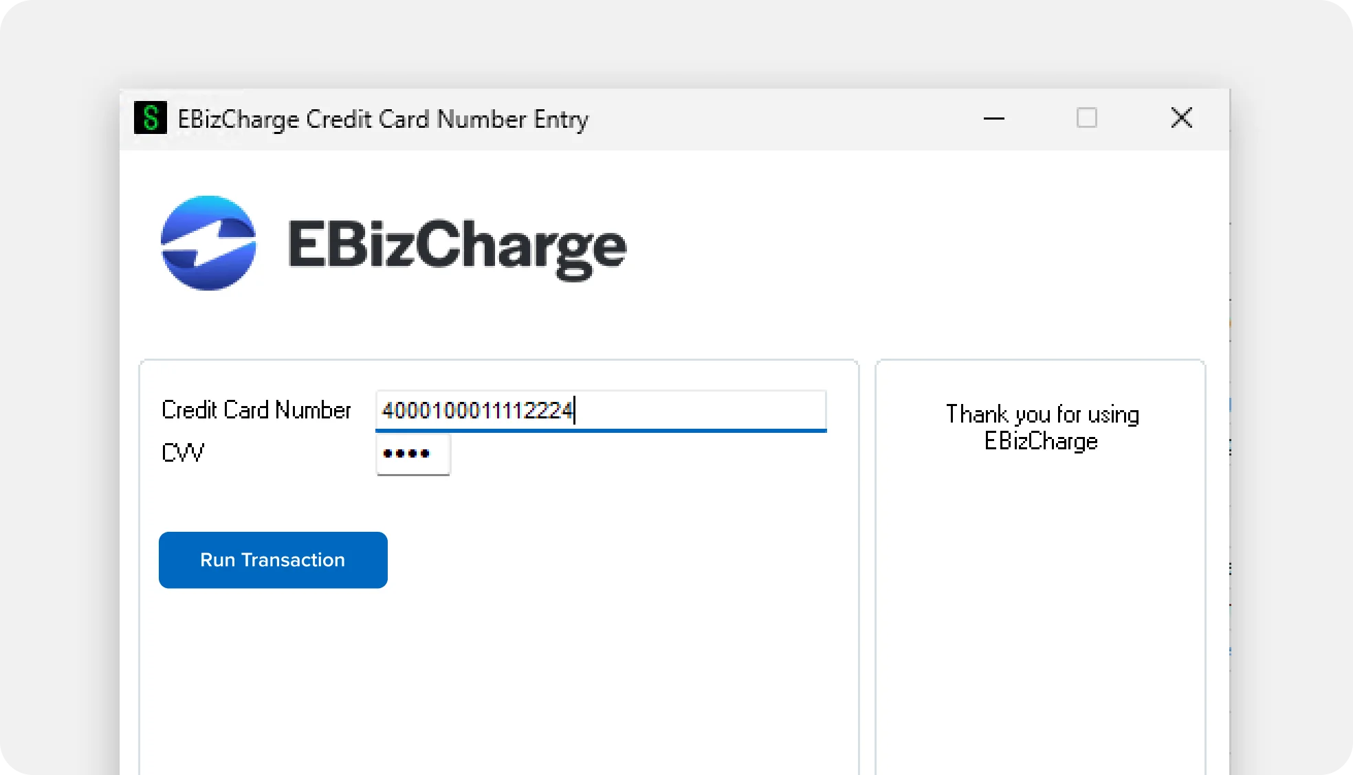 Run transactions without leaving Sage 100