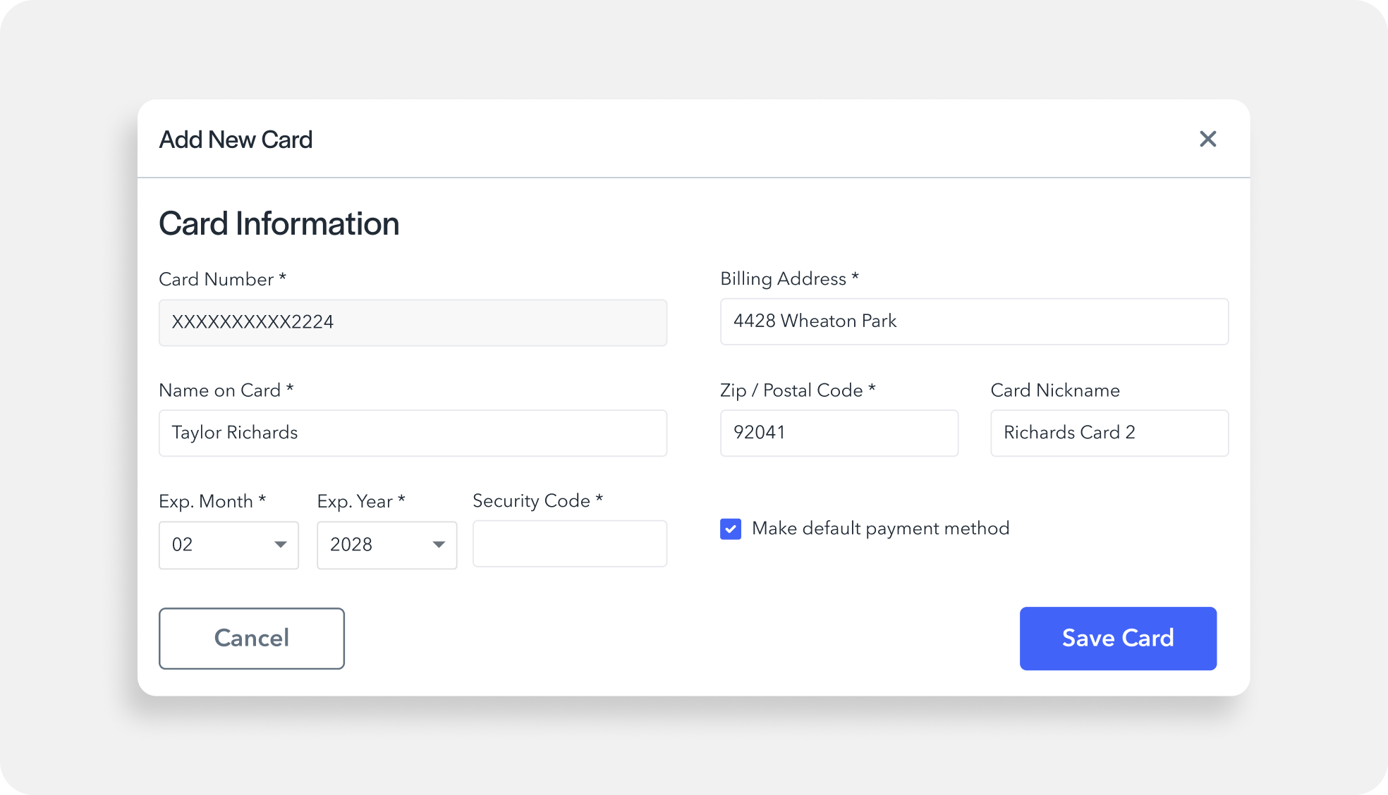 Securely manage customer payment methods in SAP B1