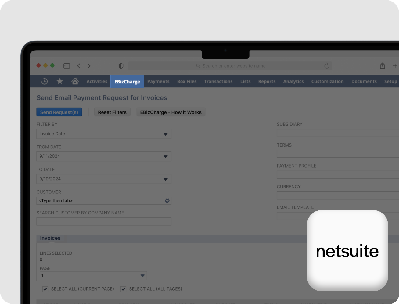 NetSuite Credit Card Processing