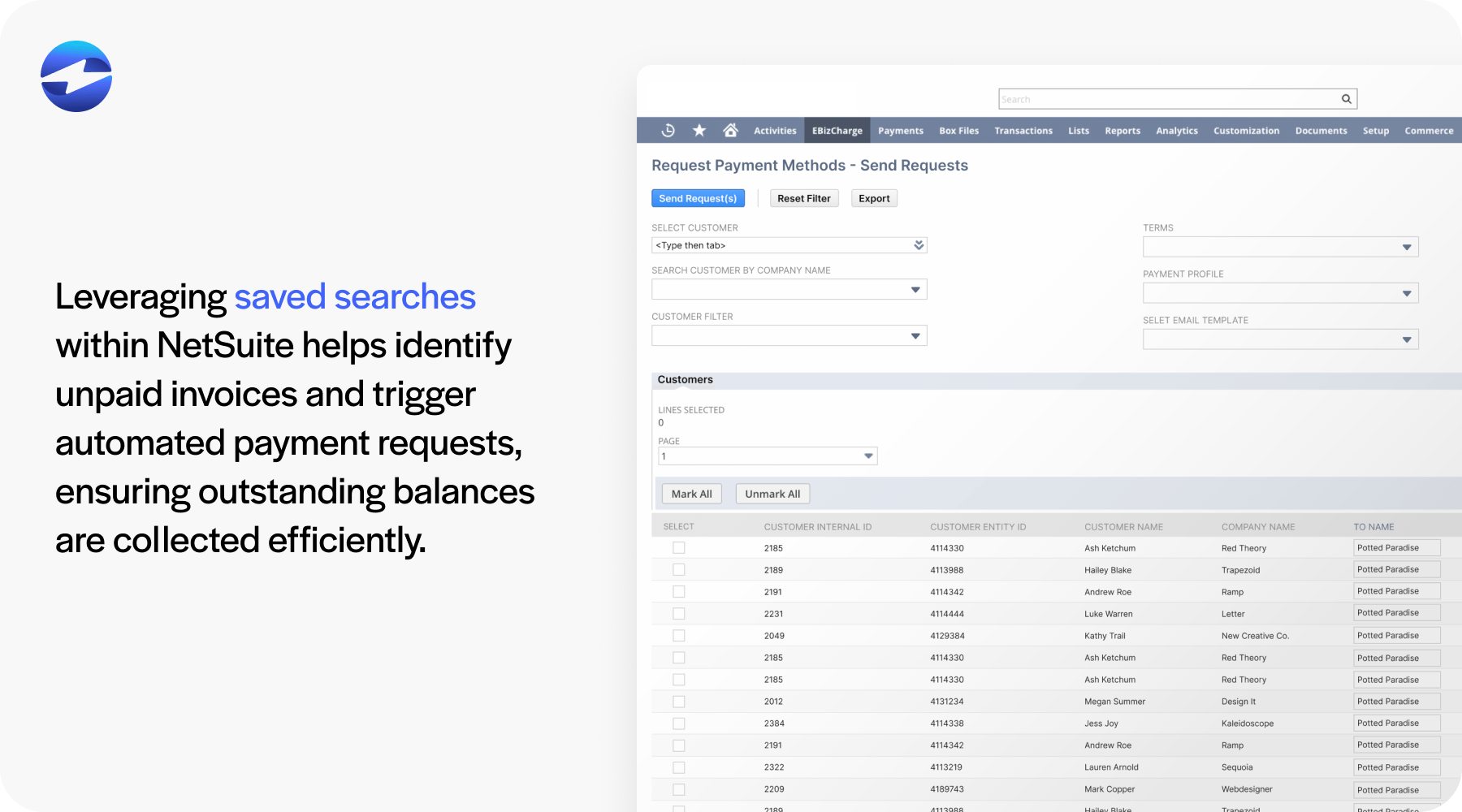 netsuite saved searches