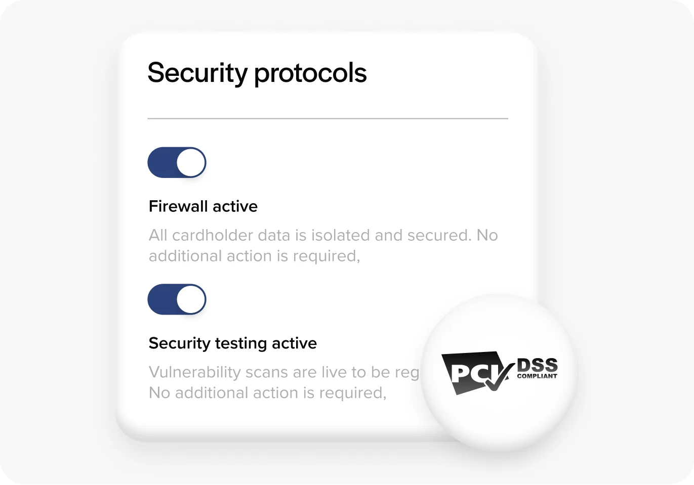 Enterprise grade security built in