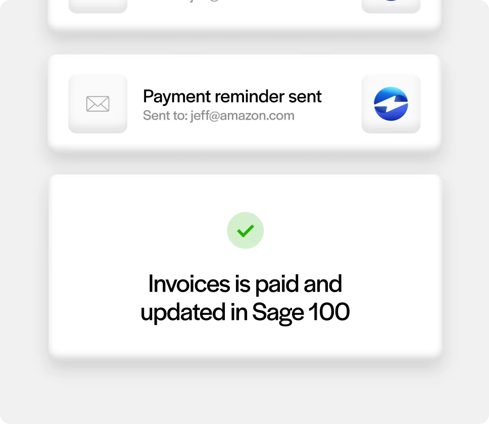 Instant payment posting back to sage 100 Instant payment posting back to sage 100