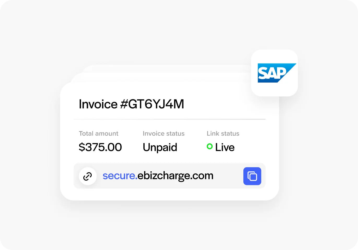 Send invoices from SAP B1 and get paid online