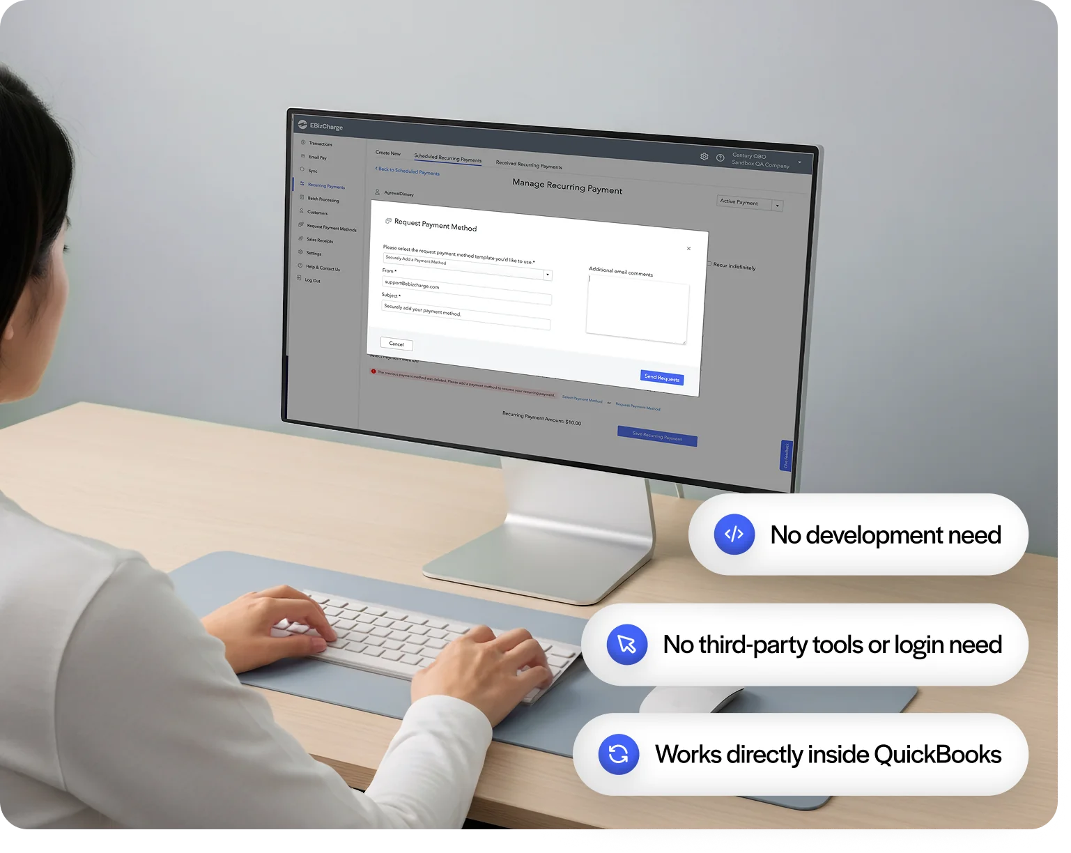 QuickBooks Online payments made simple with EBizCharge Merchant services for QuickBooks Users