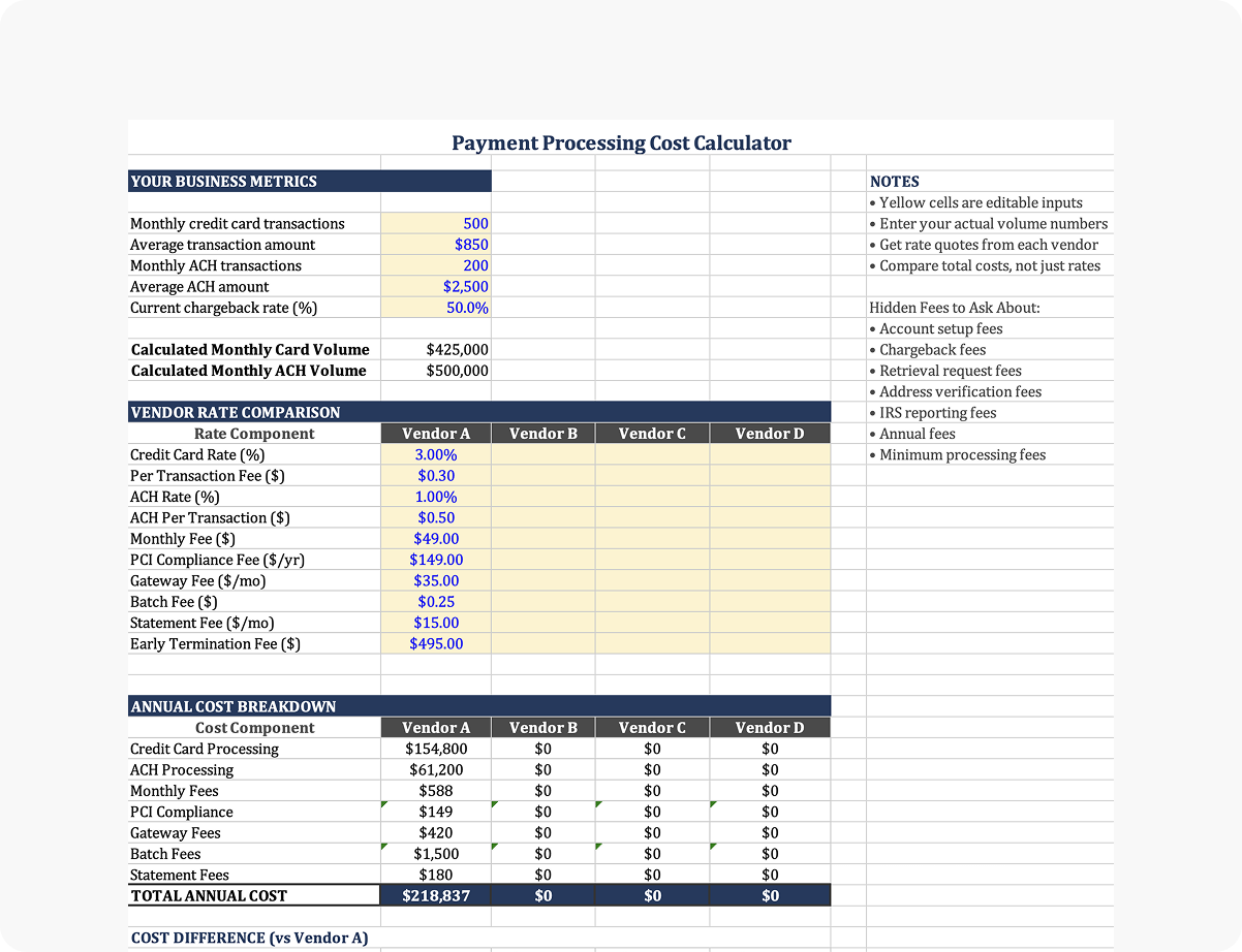 Sage 100 Payment Integration Comparison & Cost Calculator preview