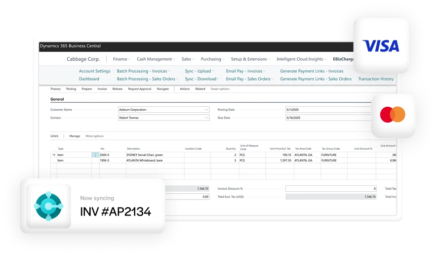 Embed Payments in Dynamics 365