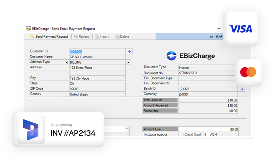 Embed payments in Dynamics