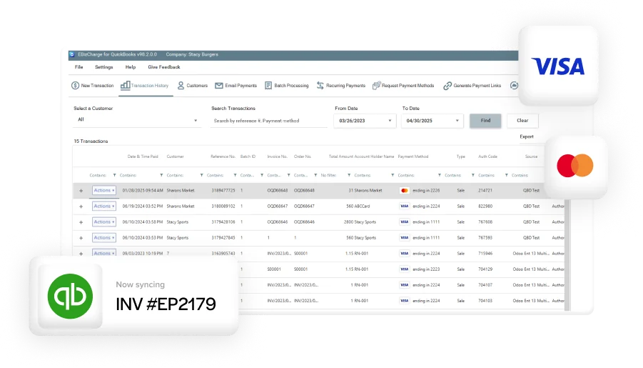 Embed payments in QuickBooks Embed payments in QuickBooks