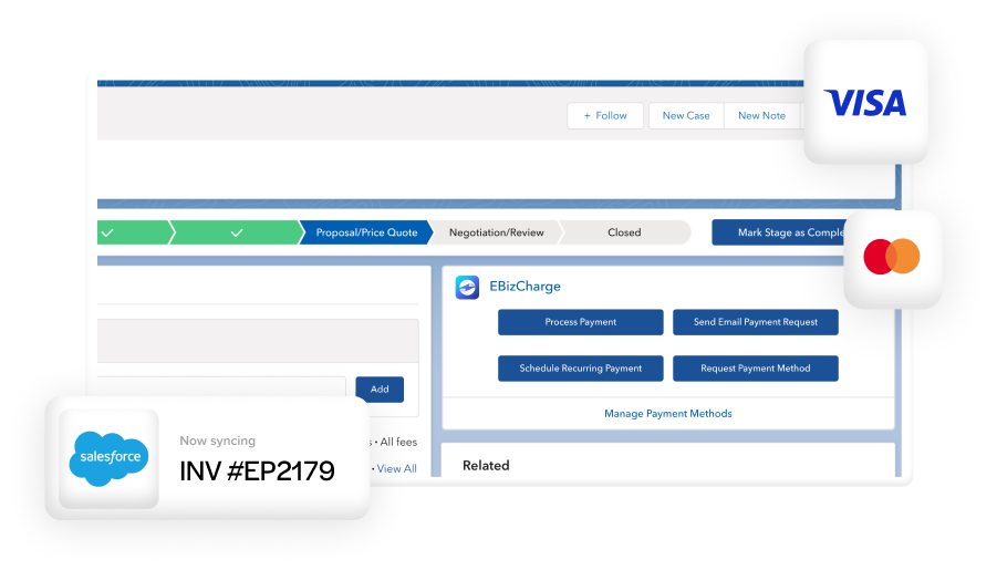 Embed payments in Salesforce