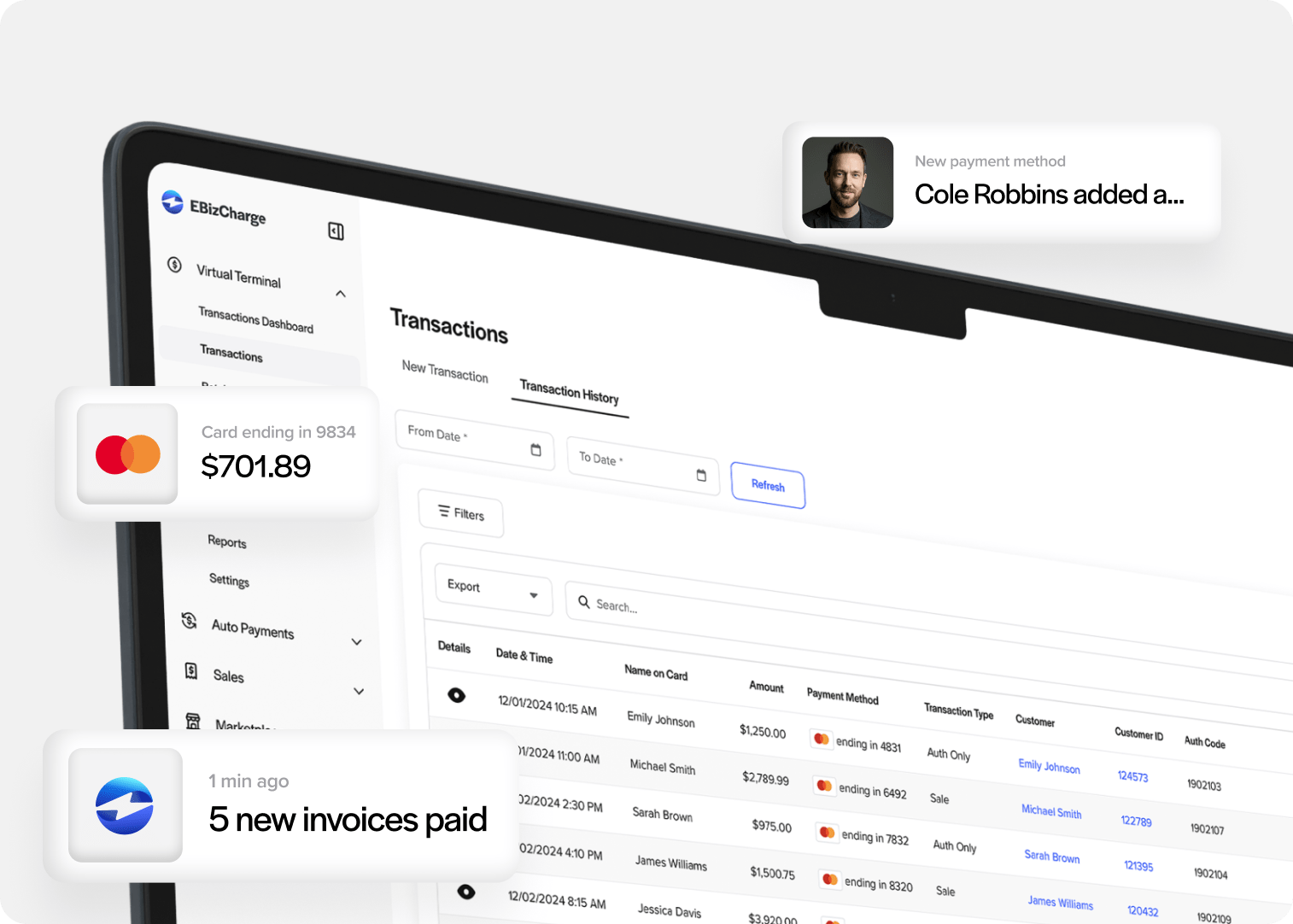 Payment features built for your business