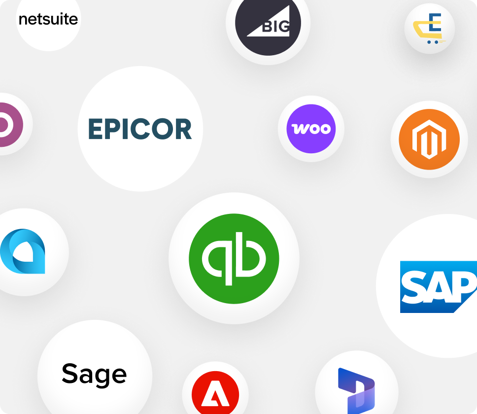 100+ native integrations eCommerce