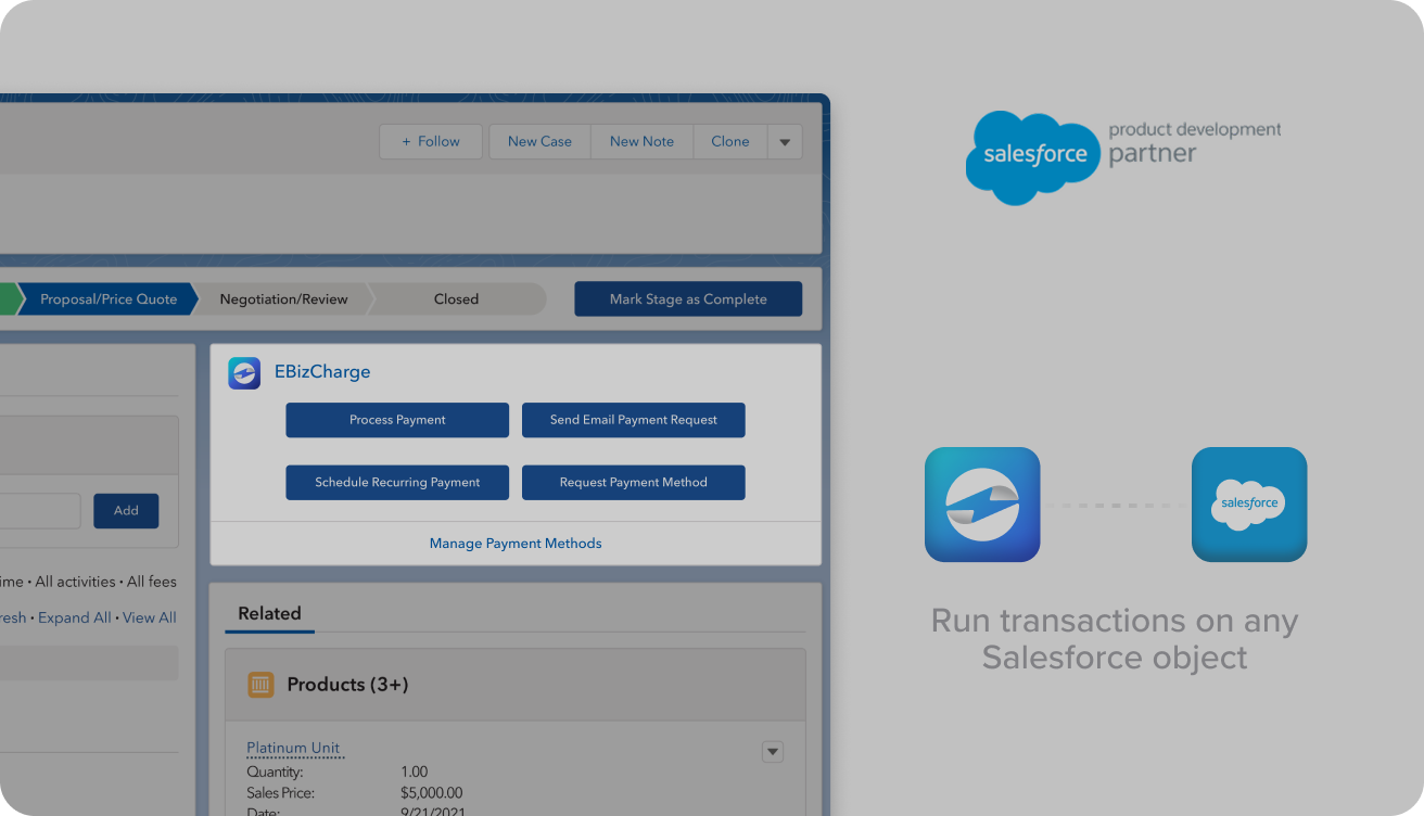 Take payments anywhere in Salesforce
