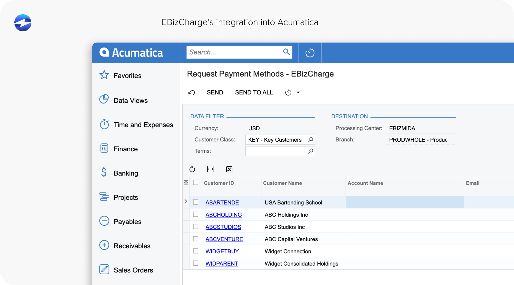 EBizCharge’s integration into Acumatica