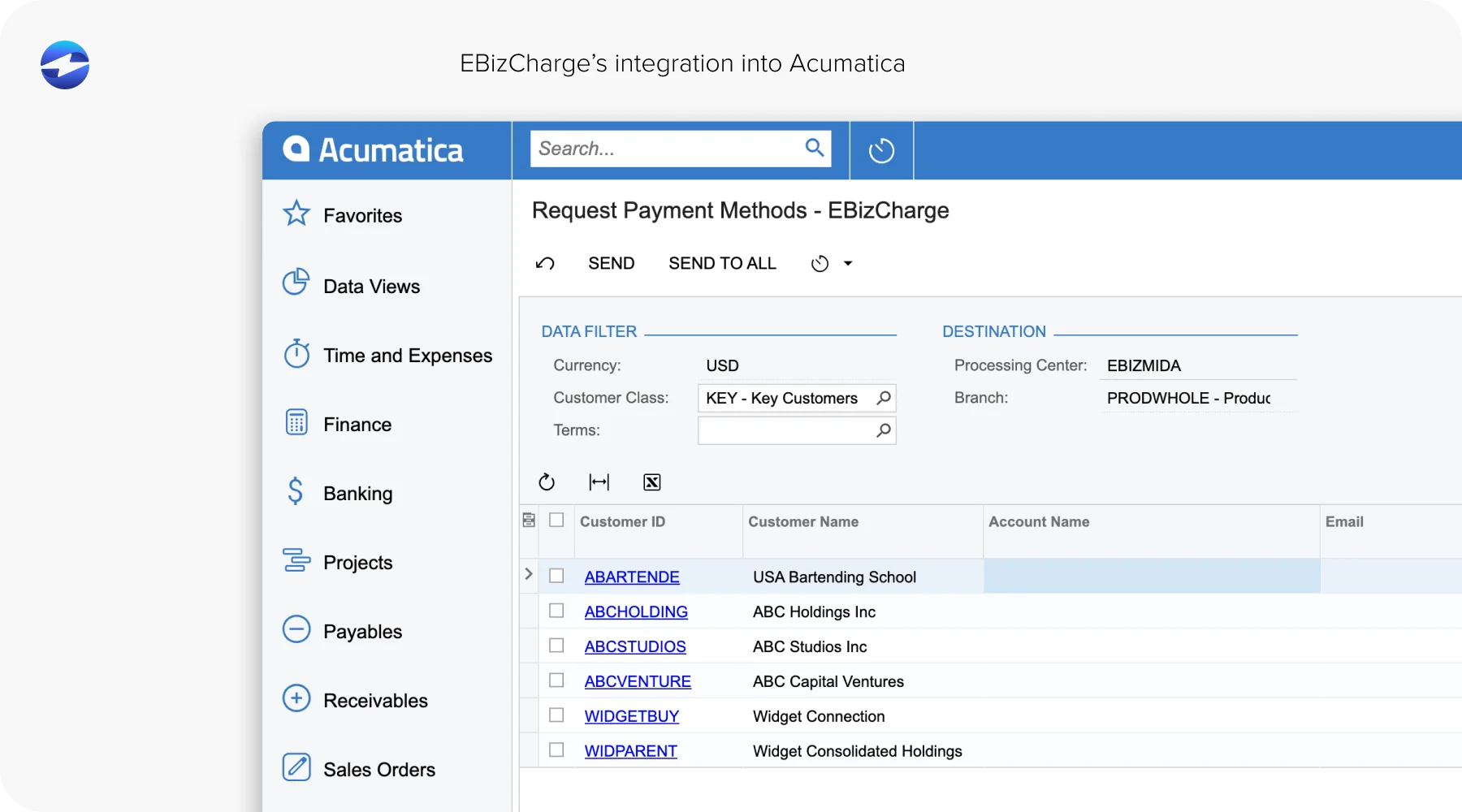 EBizCharge’s integration into Acumatica