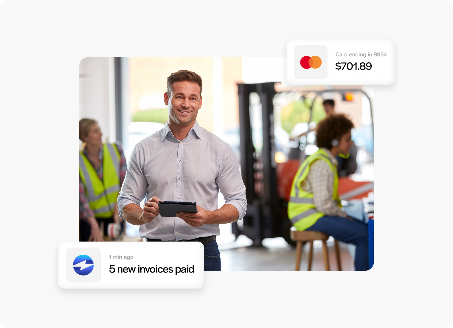 Merchant account services for logistics companies