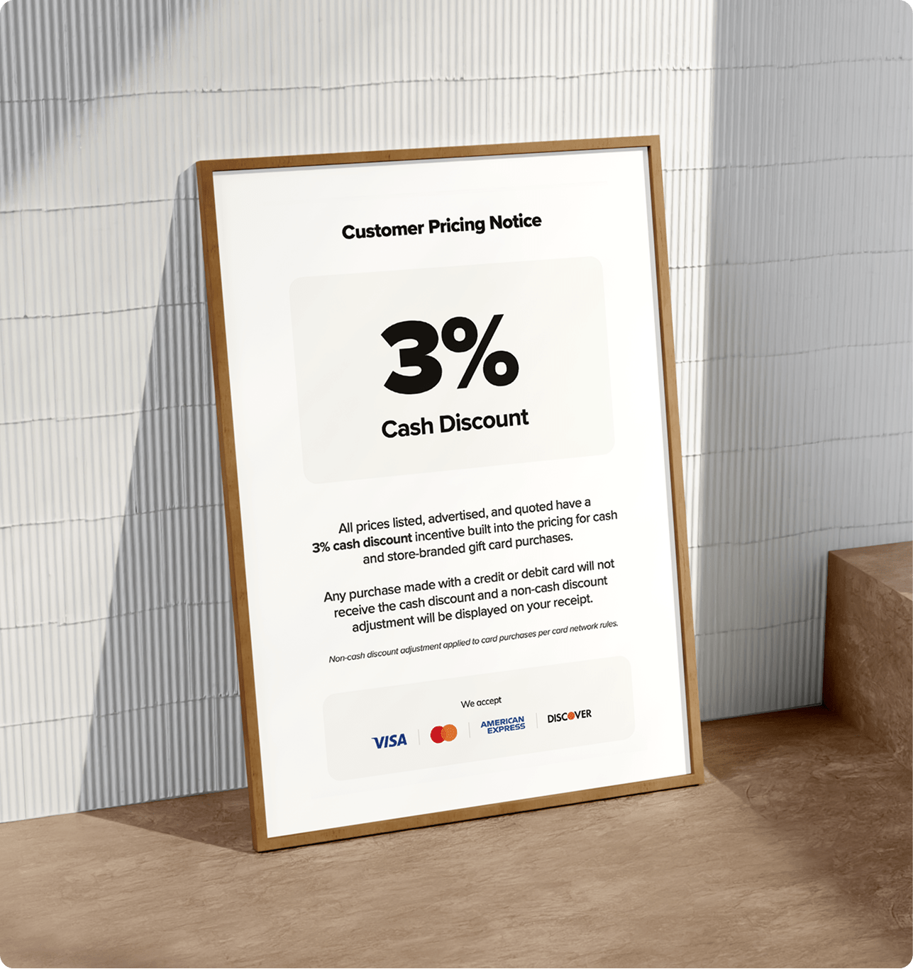 Printable Editable Cash Discount Sign Template 3% Printable Editable Cash Discount Sign Template 3%