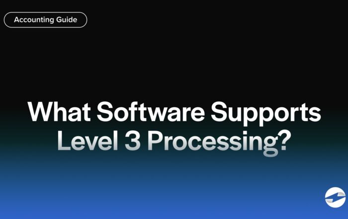What Software Supports Level 3 Processing