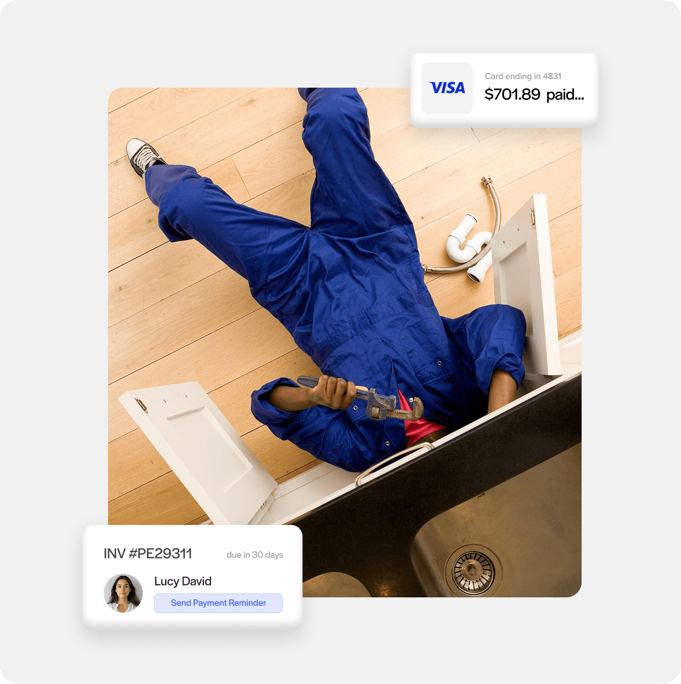 plumbing contractor payment processing