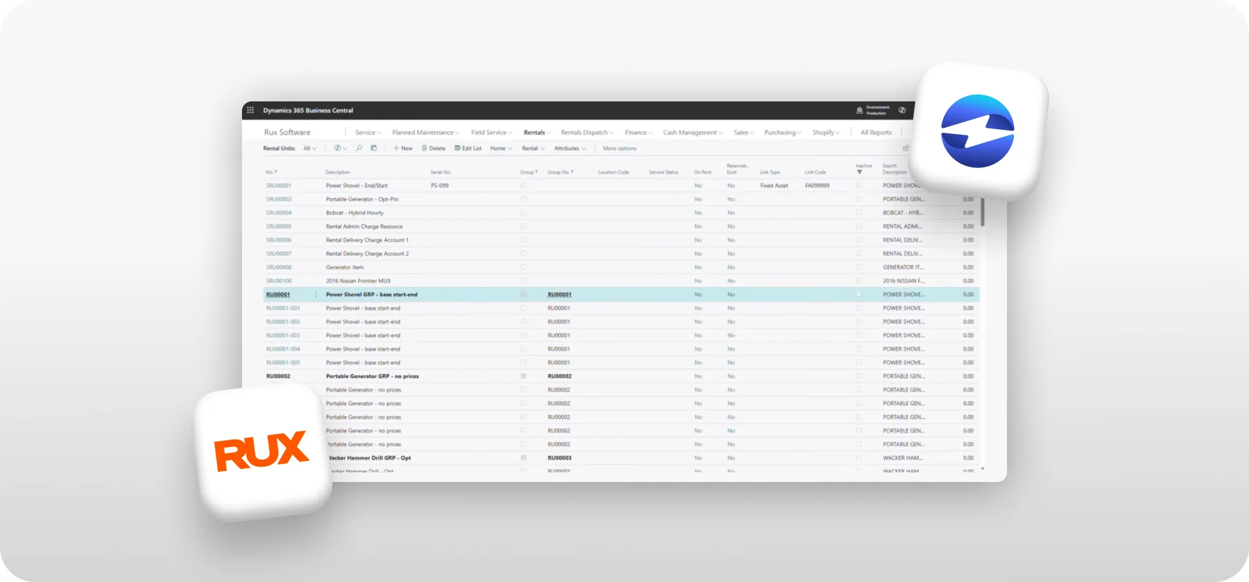 Rux Rentals payment integration